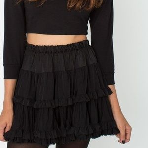 American Apparel Black Petticoat